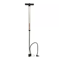 Bomba Pneu Bicicleta Oficina Alumínio Polida Grande 590mm Cor Prata
