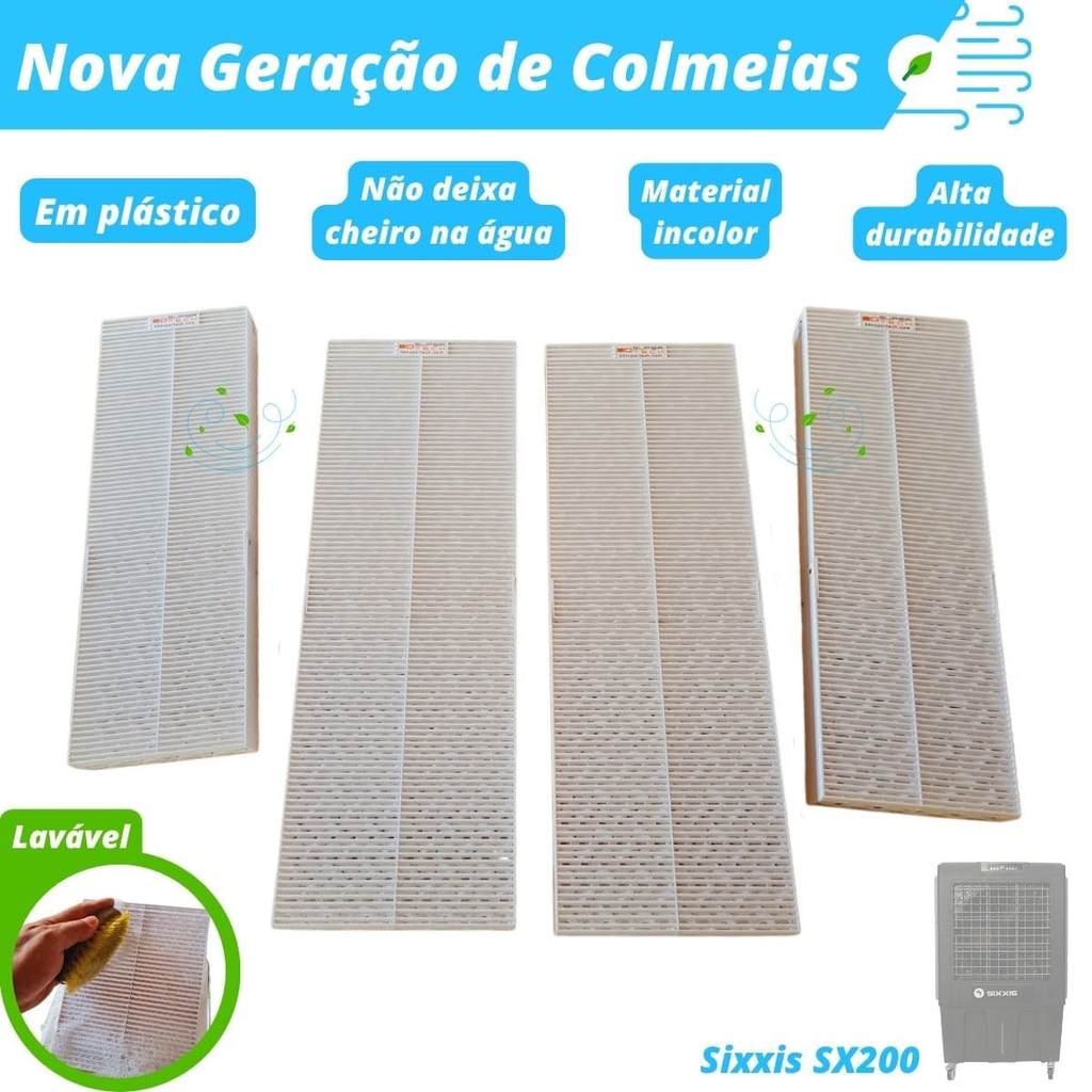Colmeia Plástica Lavável para Climatizador - Sixxis SX 200