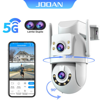 Jooan 4K Câmera de segurança impermeável Lente Dupla IP66 Câmera IP 5G WiFi 360° APP cam720 em Oferta na Shopee