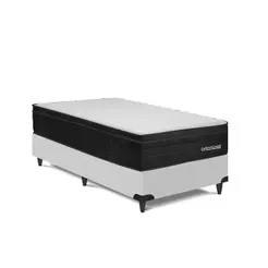 Cama Box e Colchão Poli Pillow D45 - Solt.(88x188)-Ortoclass