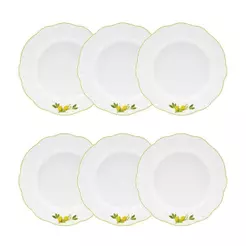 Jogo De 6 Pratos Fundos 24 Cm Oxford Soleil Limoni