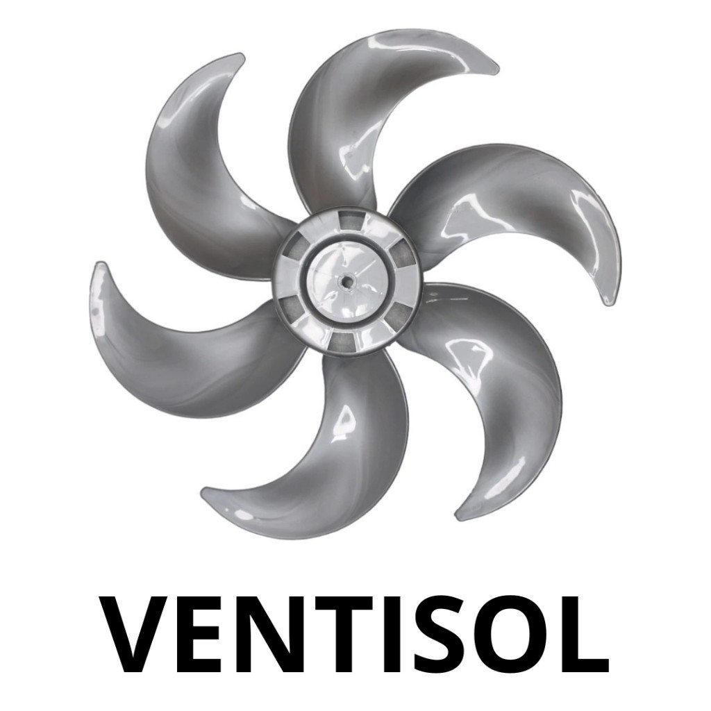 Hélice Para Ventilador Ventisol 40cm 6 Pás Prata Turbo Premium em Oferta na Shopee