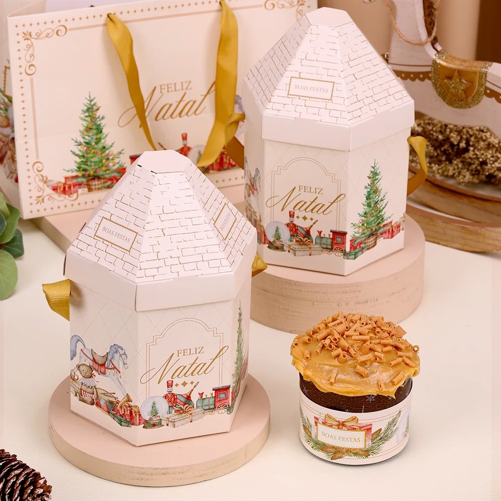 15 CASINHA PARA MINI PANETONE CANDURA 5175 ( JANGO NATAL 2025 )