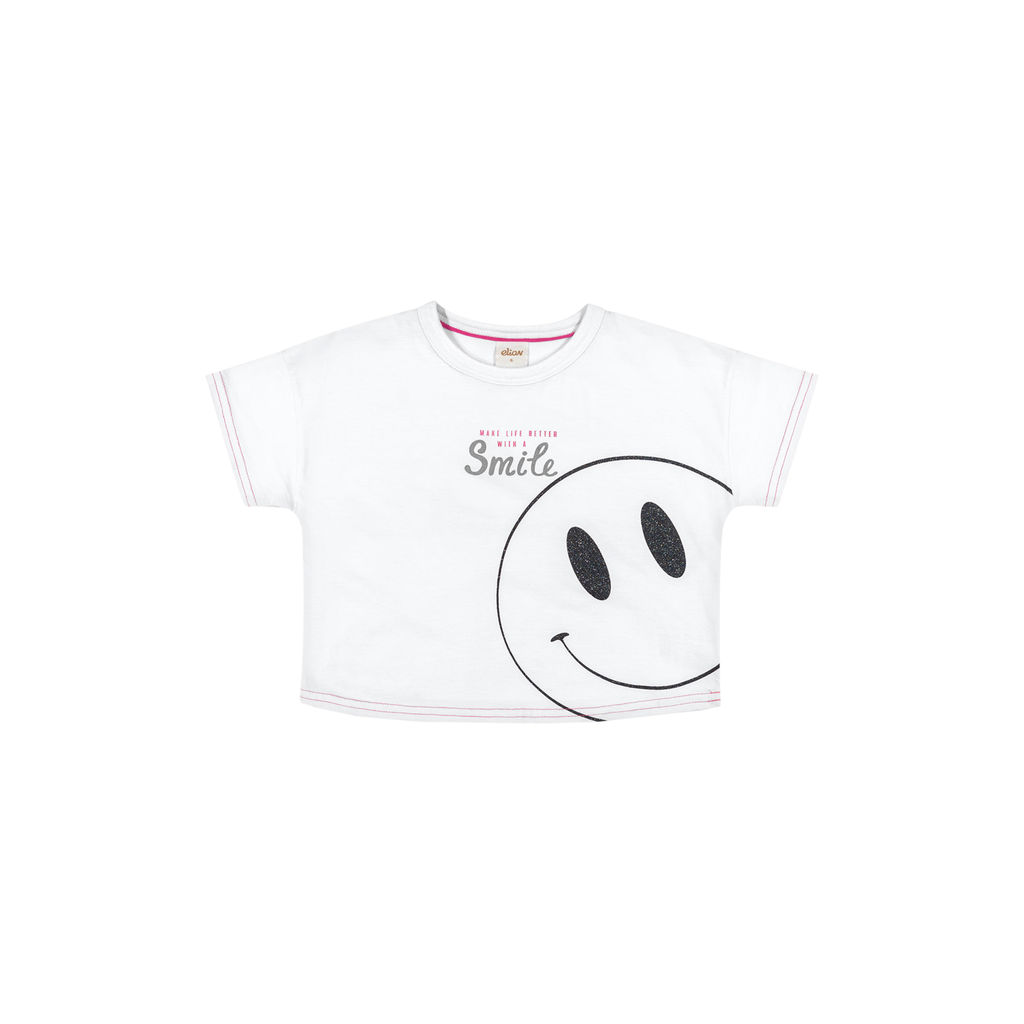Blusa Infantil Menina Smile Elian Branca