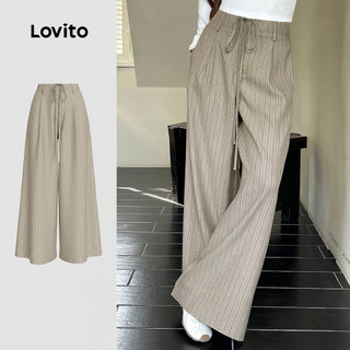 (New Arrival) Lovito Calças Casuais Calças Caqui para mulheres LK7AD135