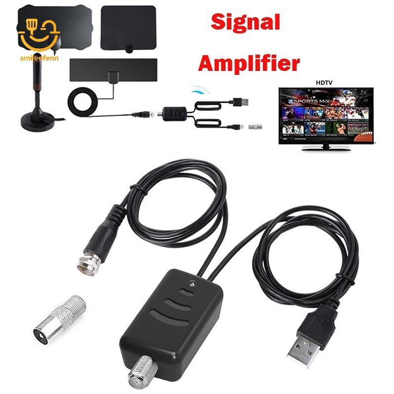 smileofenn GPS Antena De Posicionamento De Veículo Amplificador De Sinal De TV Booster Tuner Digital Indoor HDTV Recepto
