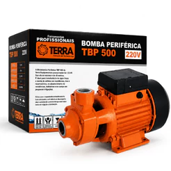 Bomba Periferica 220v Rotor Bronze Terra 1 Polegada Poços, Hortas, Construção, Piscinas - Terra equipamentos