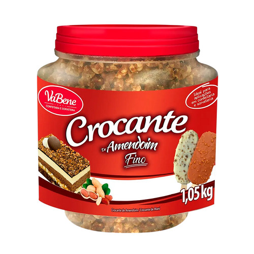 Crocante de Amendoim Fino 1,05kg Pote Vabene