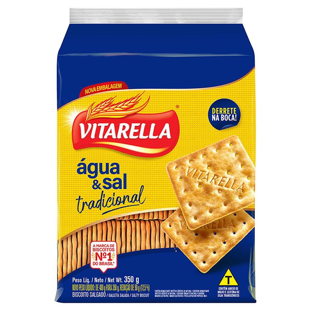 Biscoito Vitarella Cream Cracker Água e Sal 350g