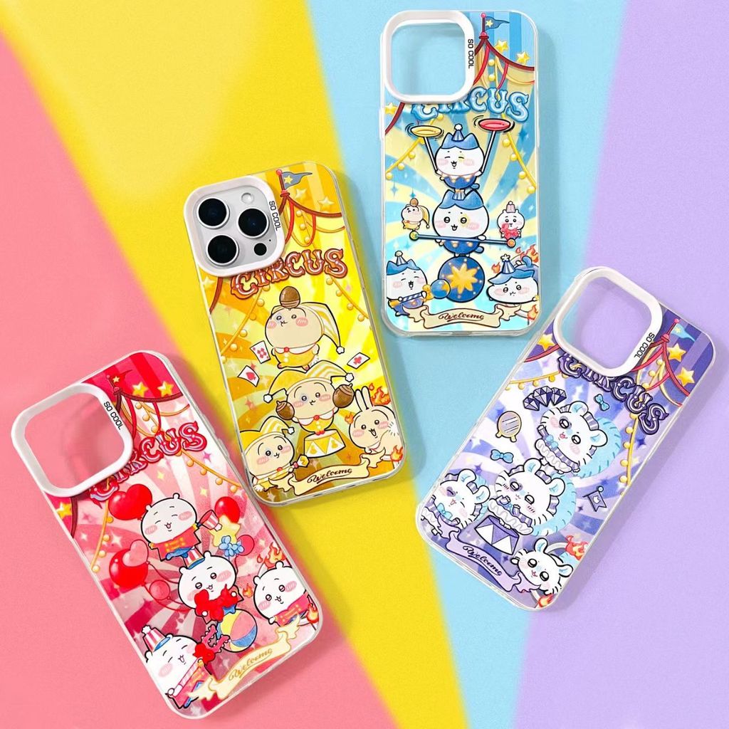 Capa de Telefone Colorida Chiikawa para Samsung A57 A56 A55 A54 A16 A06 A15 A14 A53 A12 A13 A73 A36 A32 A26 A73 A34 A37 