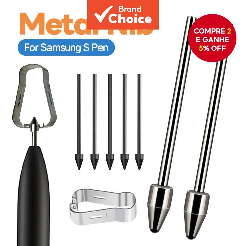 Pontas de Metal TOILEUM para Refil de Caneta S Pen Samsung – Compatível com Sams