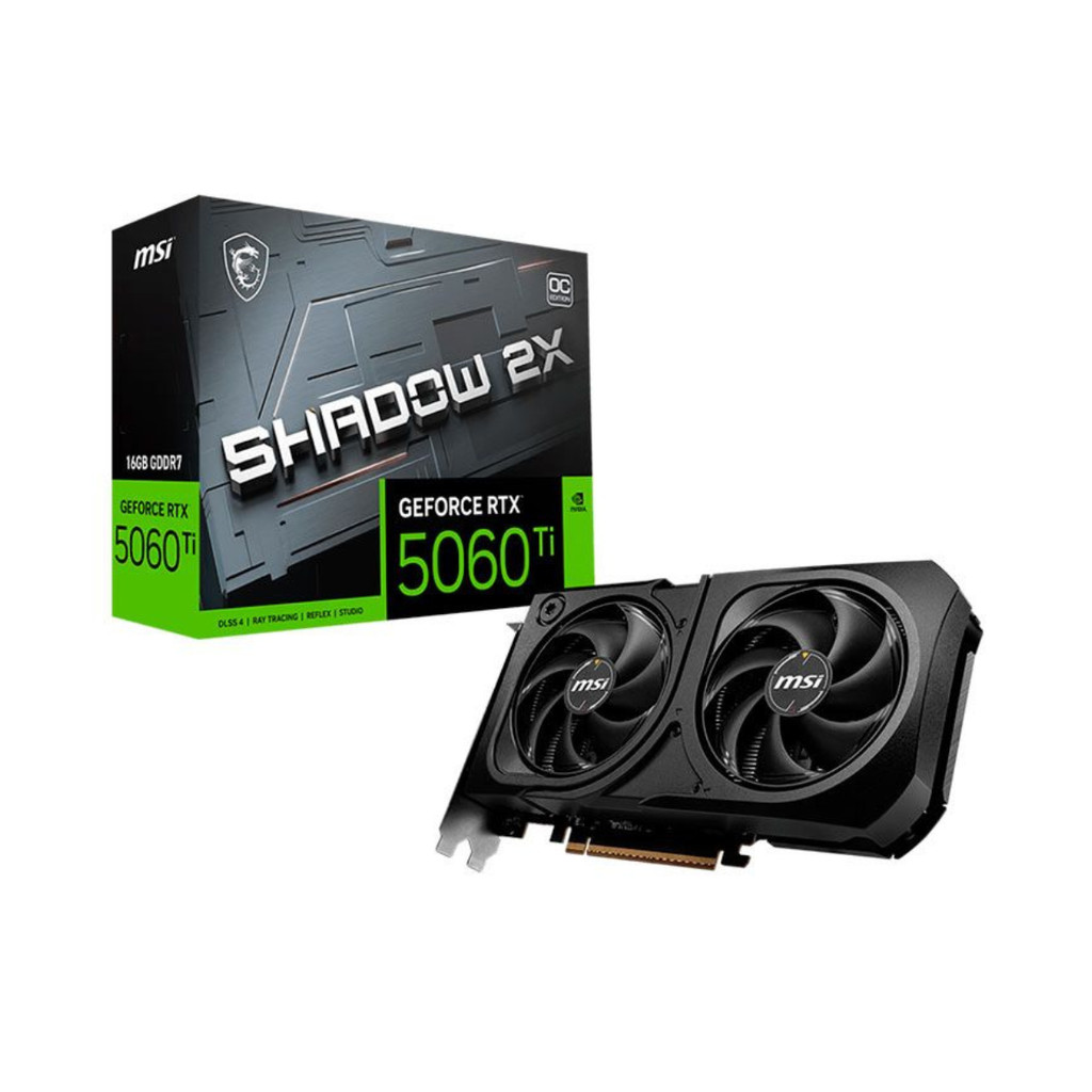Placa De Vídeo MSI Nvidia GeForce RTX 5060 Ti Shadow 16GB GDDR7 128 Bits - 912-V