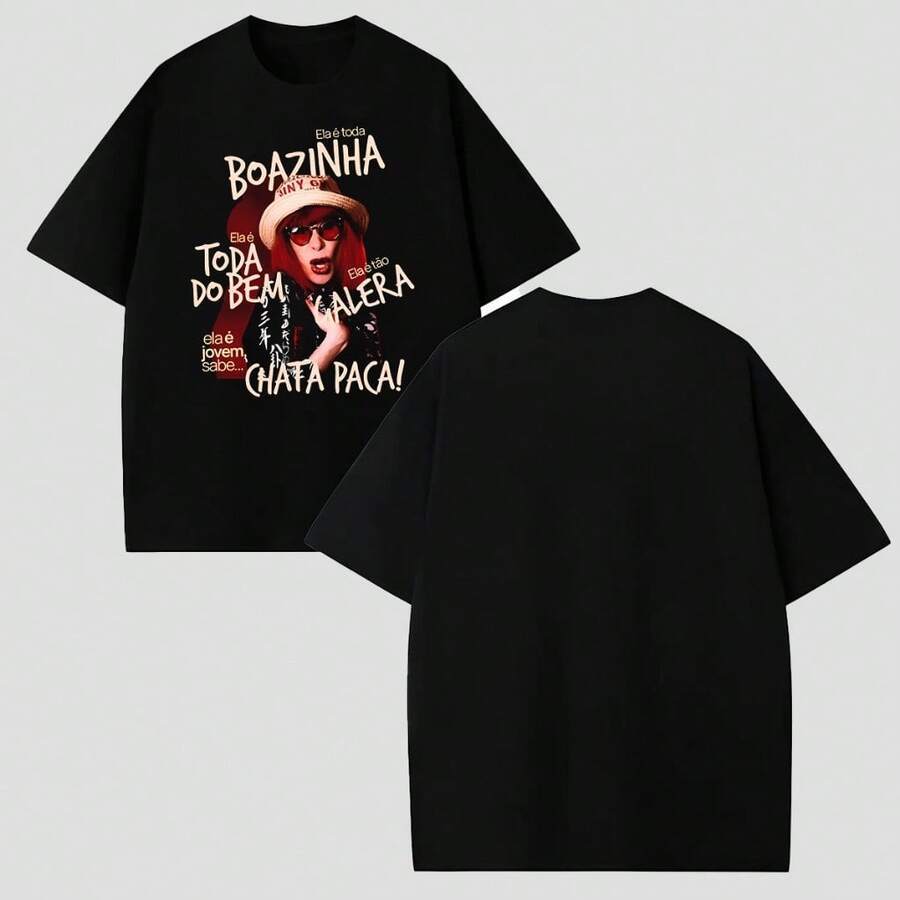 Camiseta Rita Le Estampa Retrô Unissex Feminina Masculina Rock Brasil I Algodão dia dia Retro Musica — imagem 2 de 2