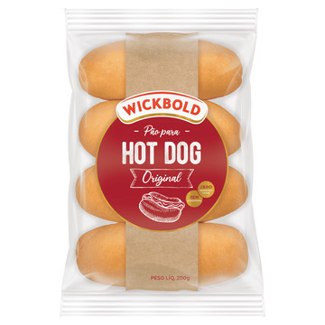Wickbold Pão para hot dog original 200g