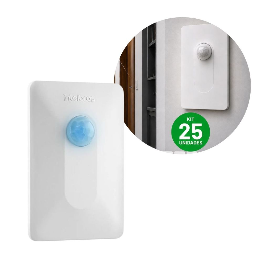 25 Sensor de Presença Fotocélula 4x2 Espi180 Biv. Intelbras