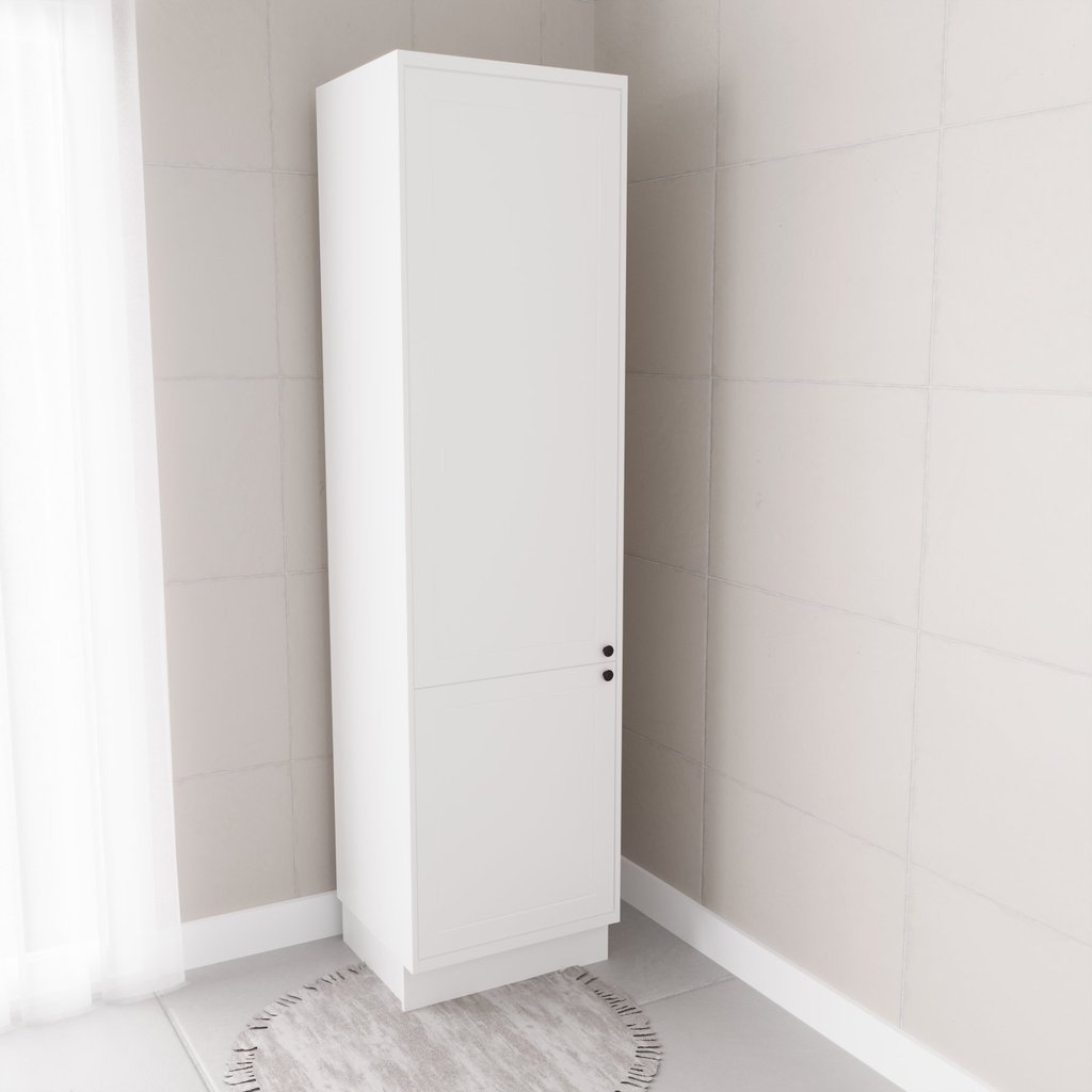 Paneleiro 2 Portas 60cm Cozinha Sevilha 100% MDF Branco Branco