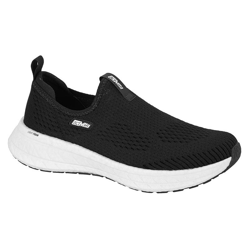 Tênis Feminino Actvitta Slip On Esportivo Calce Fácil Leve Ligth Foam Confortave
