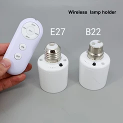 E27 Ou B22 Base De Lâmpada De Controle Remoto Soquete Temporizador Inteligente Interruptor Sem Fio 8m Suporte Da AC 110V