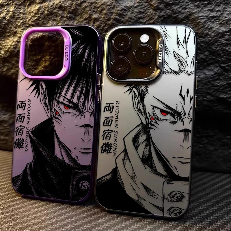 Anime Jujutsu Kaisen Ryomen Sukuna Caso Para Samsung Galaxy S25 Edge S26 S24 S23 Ultra S22 S21 Plus FE A57 A37 A17 A07 4