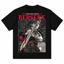 Camiseta Berserk Guts Dragonslayer Estampa Grande Streetwear Otaku Envio Imediato