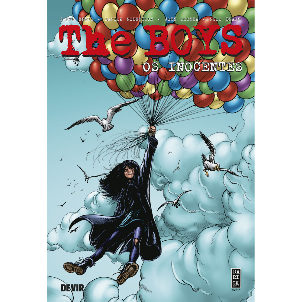Capa do livro Comics - The Boys volume 7: Os Inocentes - reimpressão - por Garth Ennis - Editora Devir Livraria