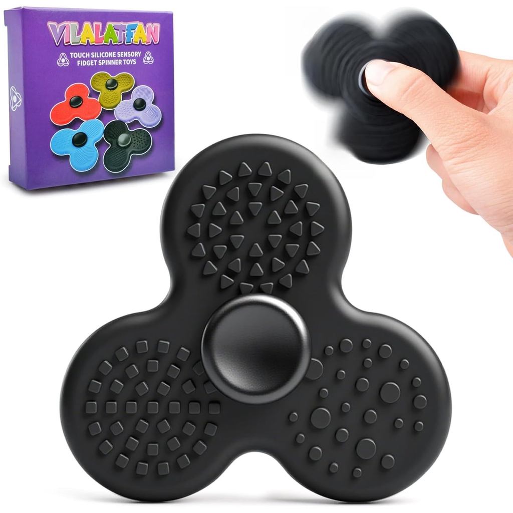 Fidget Spinner para Adultos, Brinquedos Sensoriais Silenciosos, 1 unidade, Brinquedos Sensoriais para Crianças com Autis
