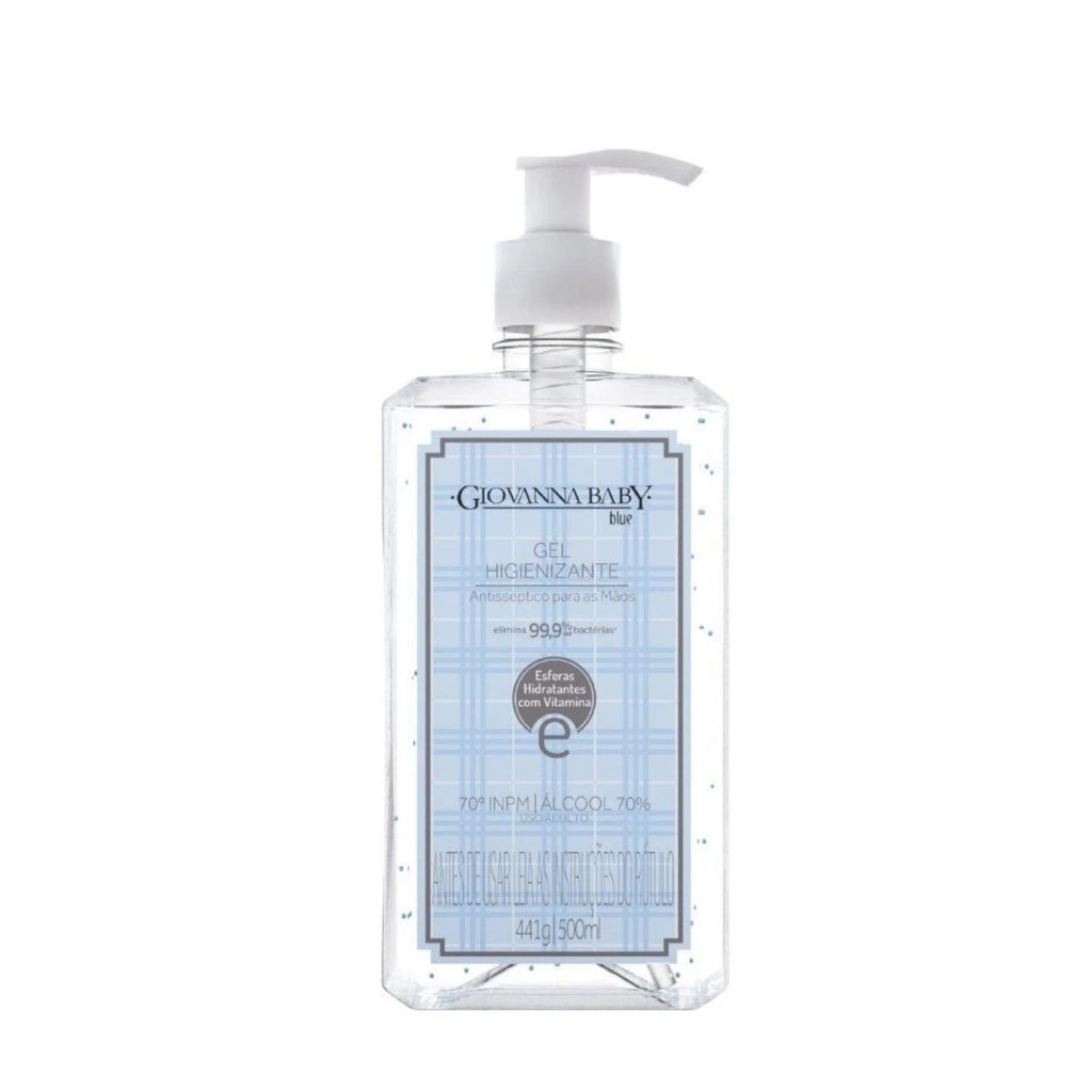 Álcool em Gel Higienizante Giovanna Baby Blue 500ml