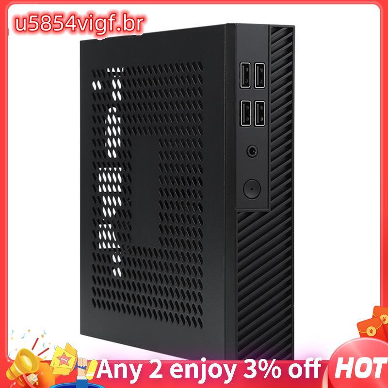 DX01 Fino Mini ITX Desktop Computador Chassi Peças De Reposição Acessórios Meia Altura Do Portátil Caso