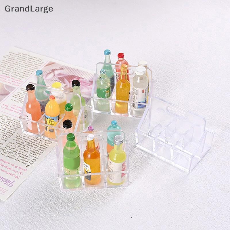 [GrandLarge] 2 Unidades/1 Conjunto Mini Garrafa De Bebida Base De Leite Cena Decoração Comida Brincar Casa De Boneca Mod
