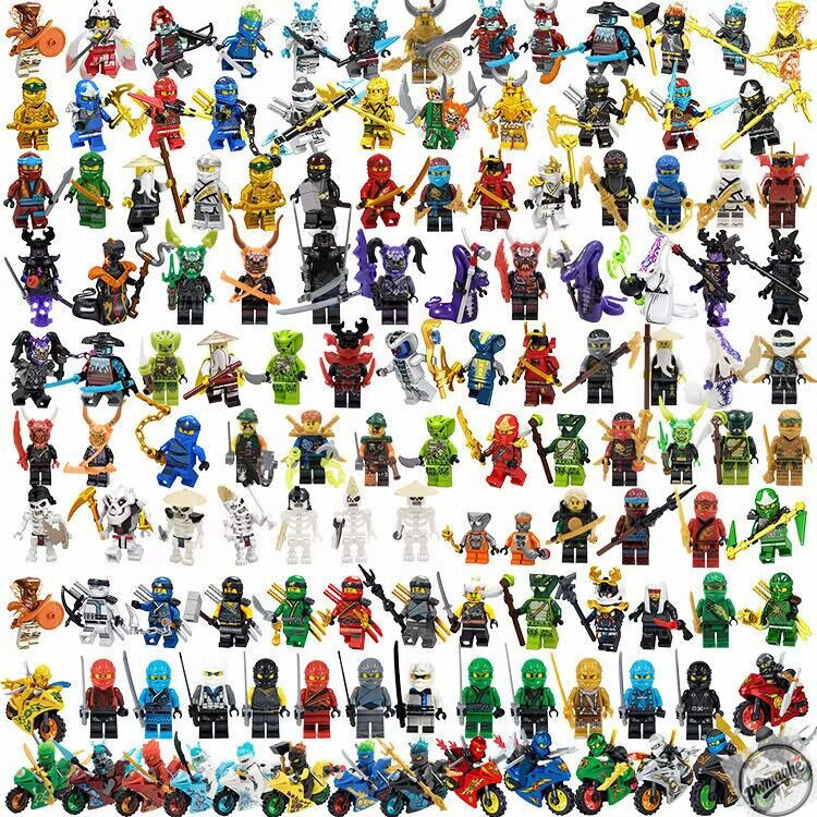 Mais de 500 Peças/Conjunto de Blocos de Montar Ninjago, Brinquedos de Mini Figuras, Quebra-Cabeça Educacional para Crian
