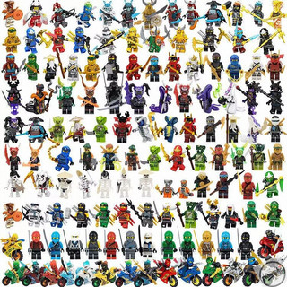 Mais de 500 Peças/Conjunto de Blocos de Montar Ninjago, Brinquedos de Mini Figuras, Quebra-Cabeça Educacional para Crian