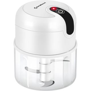 EASYSPEED - Picador de Alho Elétrico, Capacidade de 1 xícara, Processador de Alimentos Sem Fio Recarregável por USB, Fei