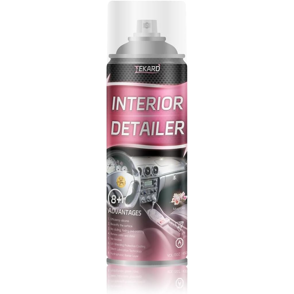 Spray Detalhador De Interiores , Limpador De Automóveis Em Aerossol , 100ml | Pronto Para Usar Aplicação Rápida E Unifor