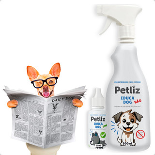 Kit Adestrador Sanitário Educador para Cachorro Petliz Adestramento EducaDog Não 500 ml +…