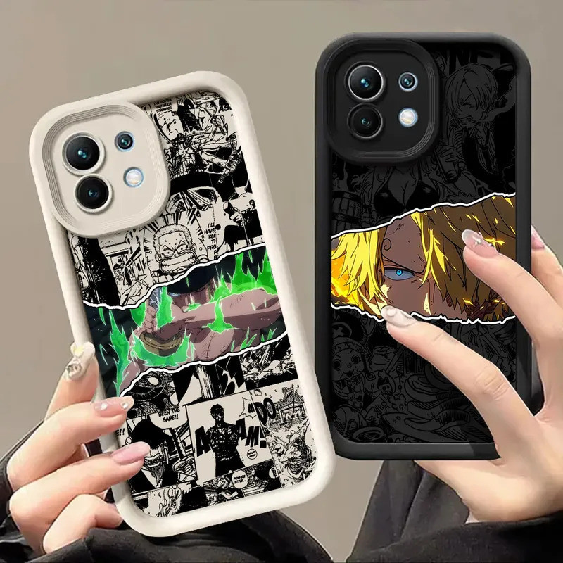 Capa de Silicone Zoro Sanji Brook Comics para Xiaomi 15T 14T 13T Pro 15 Ultra 17