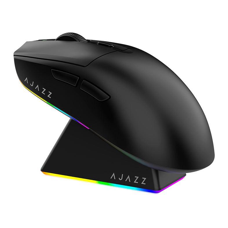 Mouse Gamer Ajazz AJ139 V2 MC, 12000DPI, 6 Botoes, Tri-Mode, Preto, AJ139V2-MC-B