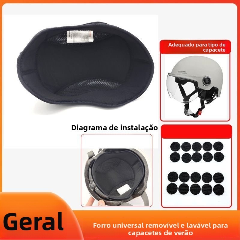Acessórios para motocicletas: almofada de espuma, forro interno para motocicleta, almofada universal para capacete integ