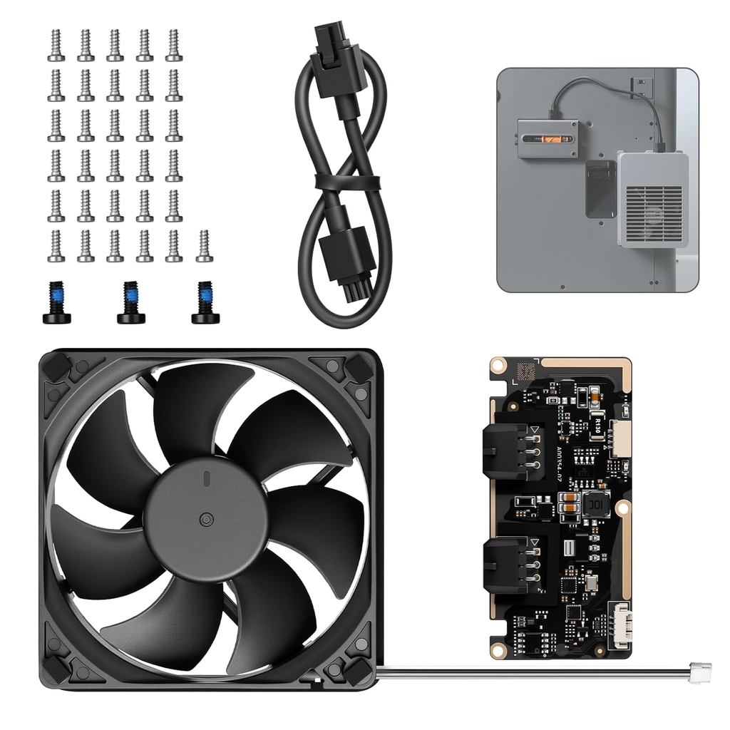 Kit de Ventilador de Exaustão Externo Original Compatível com Bambu Lab P2S com AMS, Sistema de Exaustão de Impressora 3