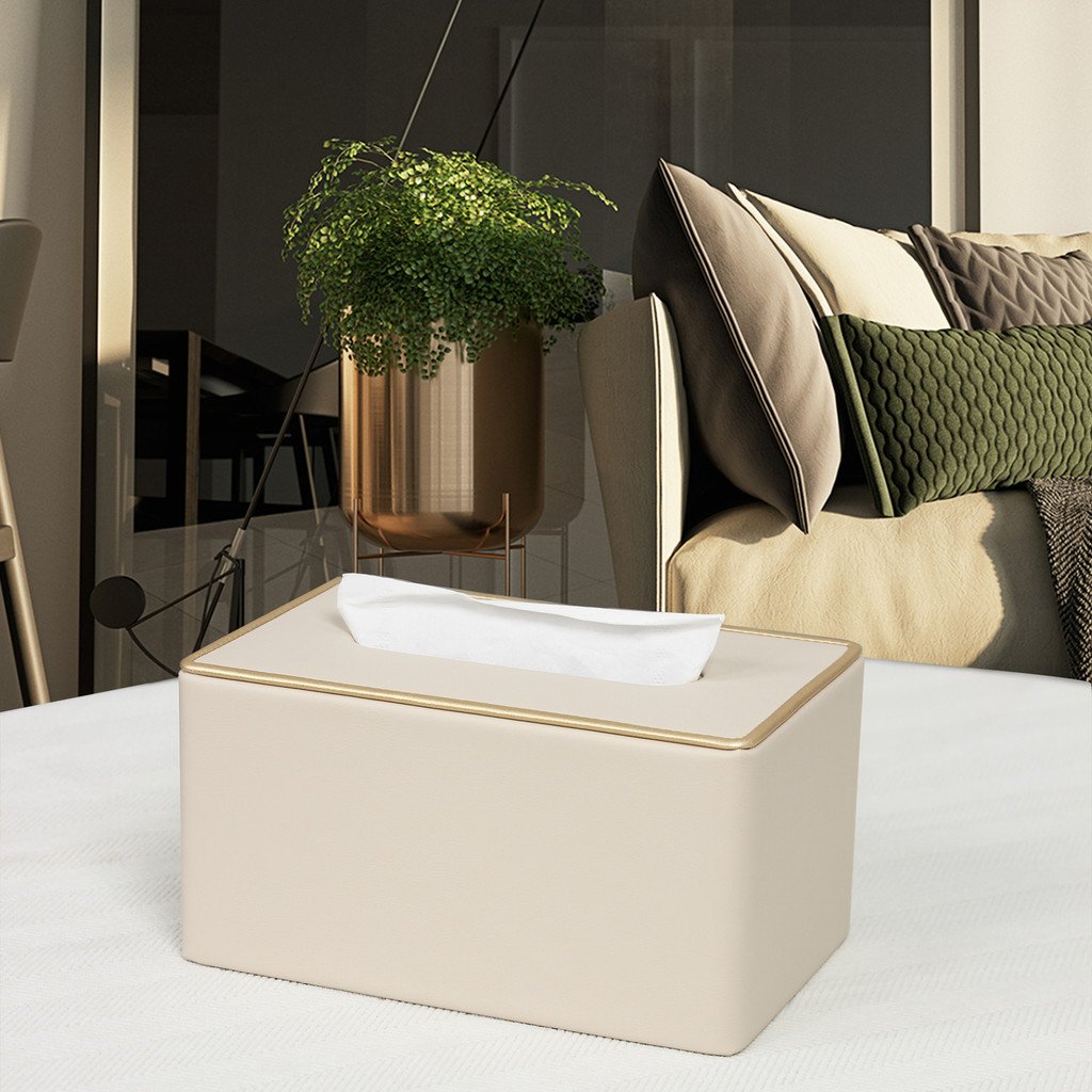 Caixa de guardanapo de papel luz luxo sala estar mesa café mesa jantar Hotel escritório corporativo negócios couro
