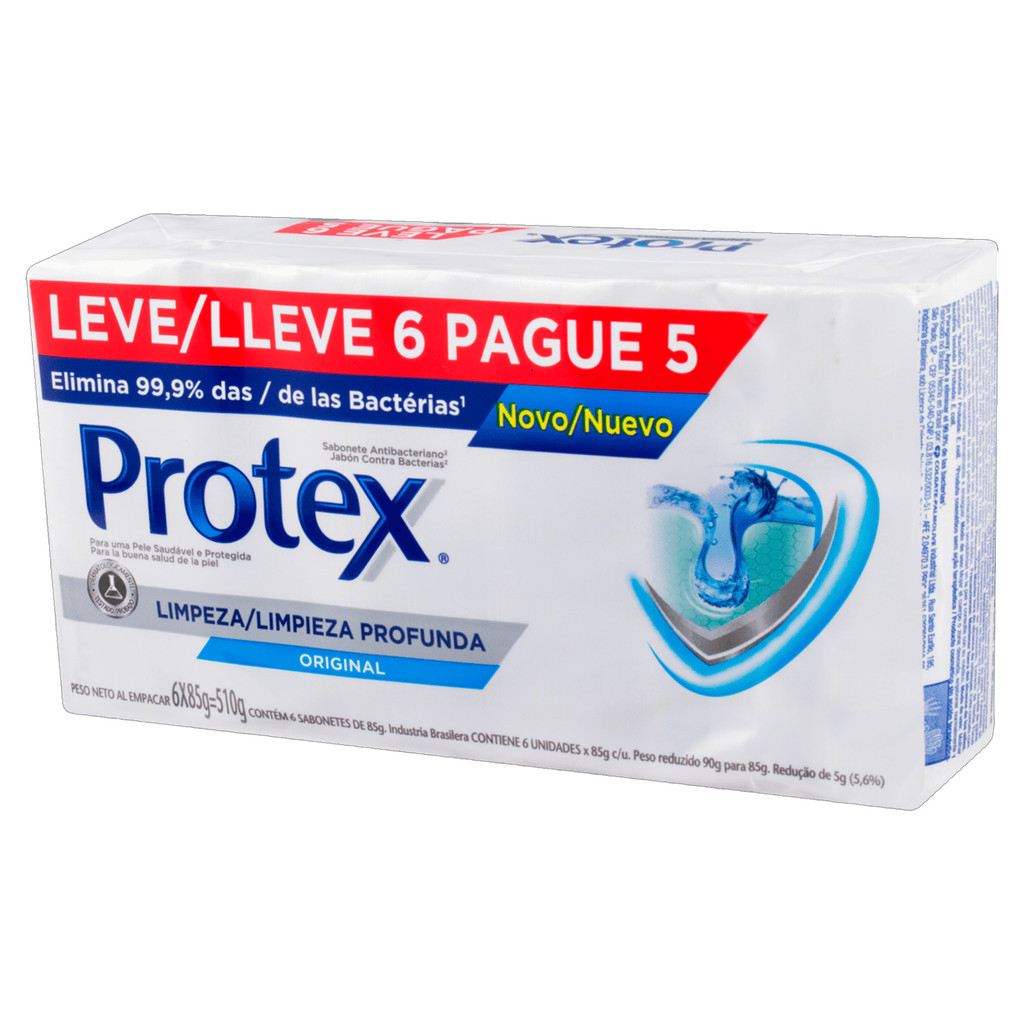 Protex Pack Sabonete em Barra Limpeza Profunda 6 und 85g — imagem 2 de 2