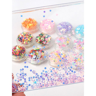 Ornamento área decorativa Glitter em pó estrela artesanal diy Material acessórios arte jardim de infância cor pequena la