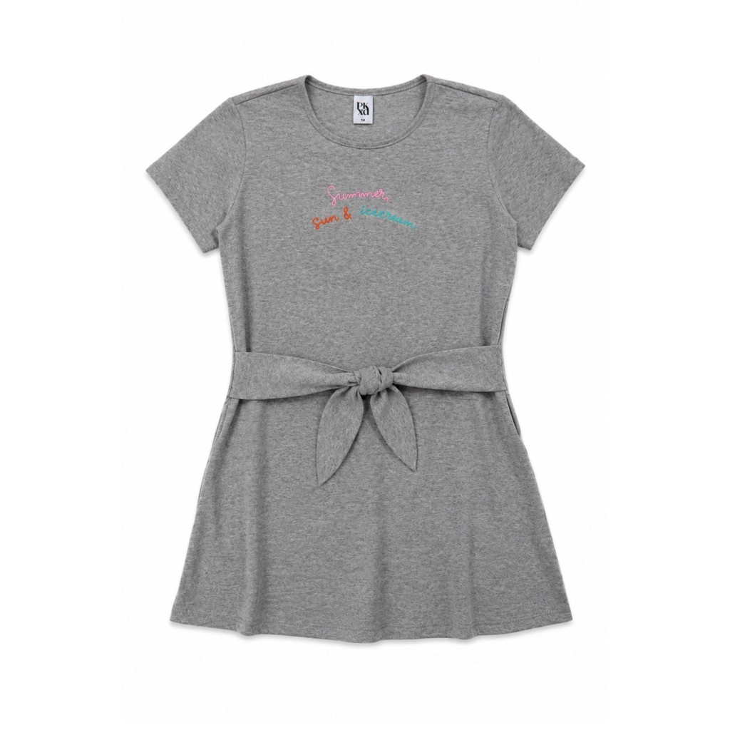 Vestido Feminino Infantil Verão Sol E Sorvete