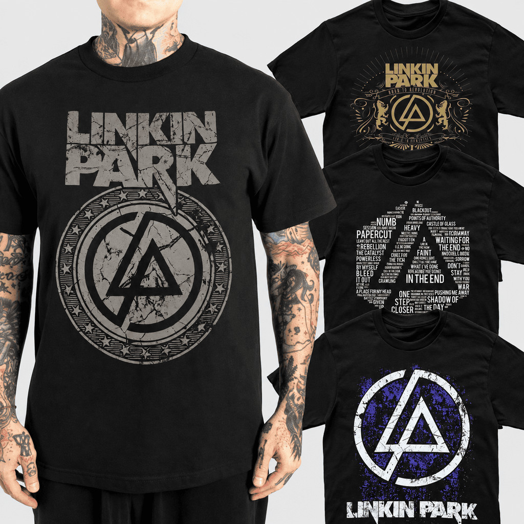 Camiseta Oversized Linkin Park Rock Nu Metal Streetwear Algodão Premium Unissex Plus Size Estampada