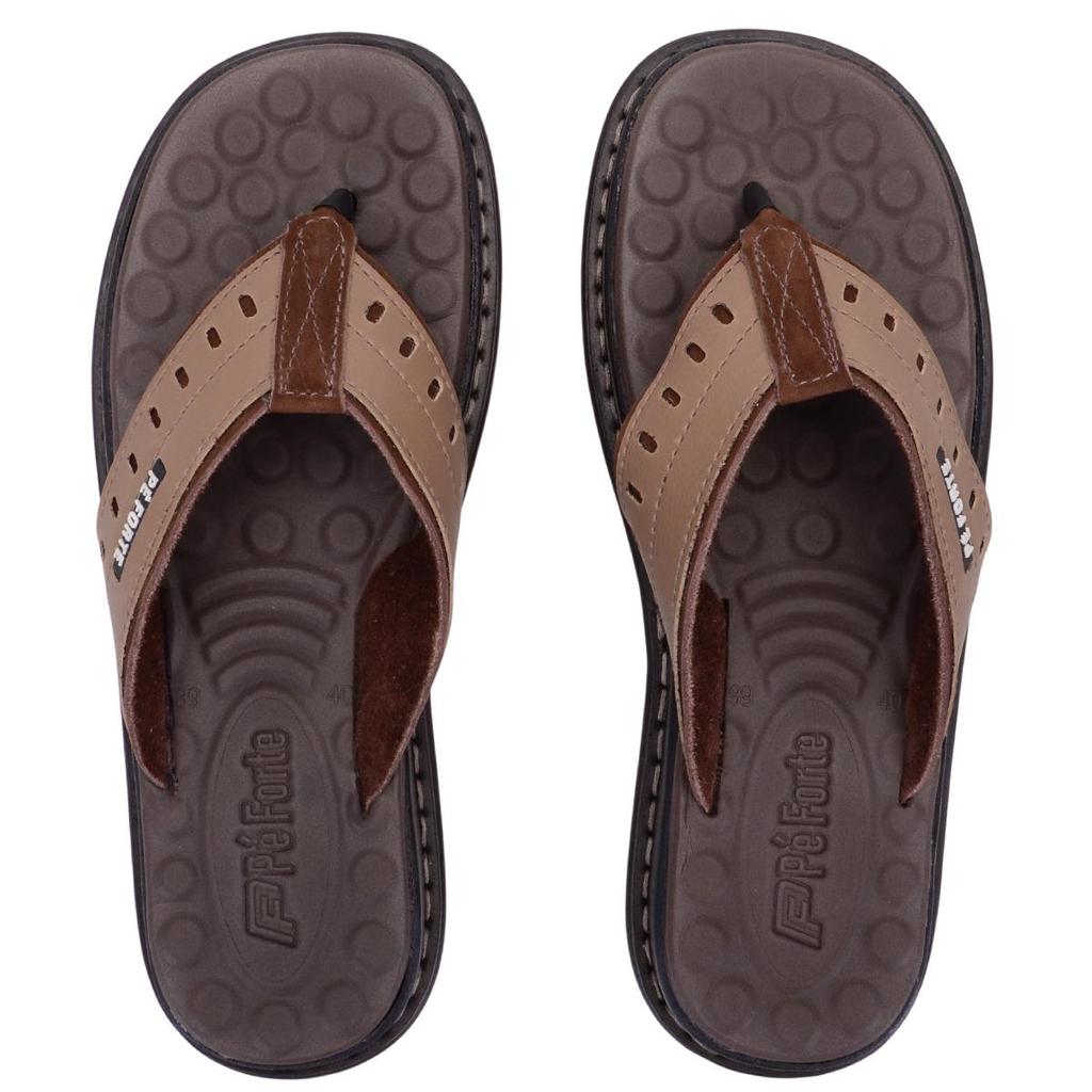 Sandália Chinela Ortopédica Masculina Confortável Chinelo Anatômico Antiderrapante Leve Macio Ajustável Preto Marrom
