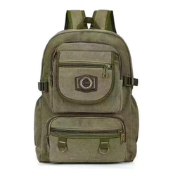 Mochila De Lona Casual Multifuncional Preta 45L Alto Qualidade