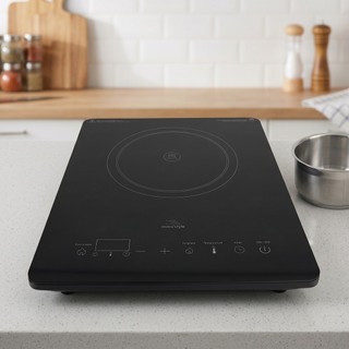Cooktop Elétrico Indução Portátil Vidro Cooktop 1 Boca Preto 127v