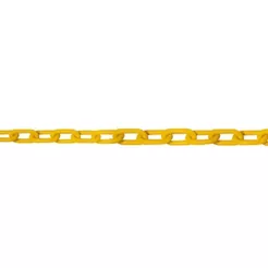 Corrente plástica para sinalização 6 mm 10 m amarela