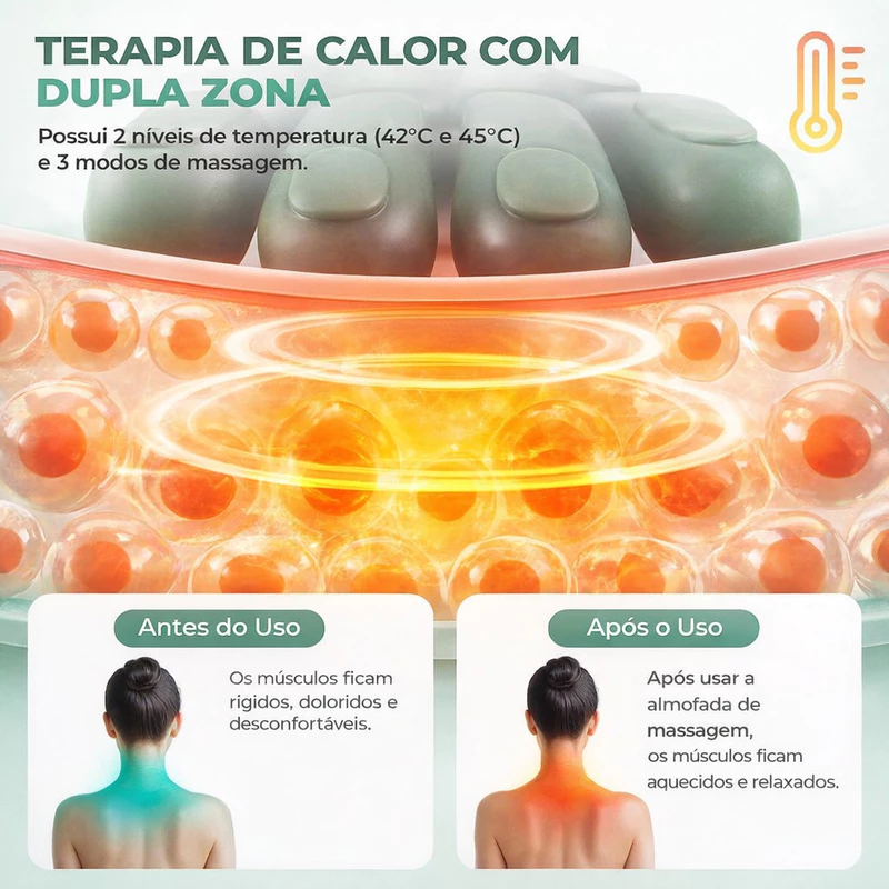 Massageador de Pescoço e Ombro com 8 Pontos — foto 6