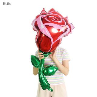 [FSP] Balão De Folha De Alumínio Com Flor Rosa , Dia Dos Namorados Das Mães , Balões De Flores , Arranjo De Decoração At