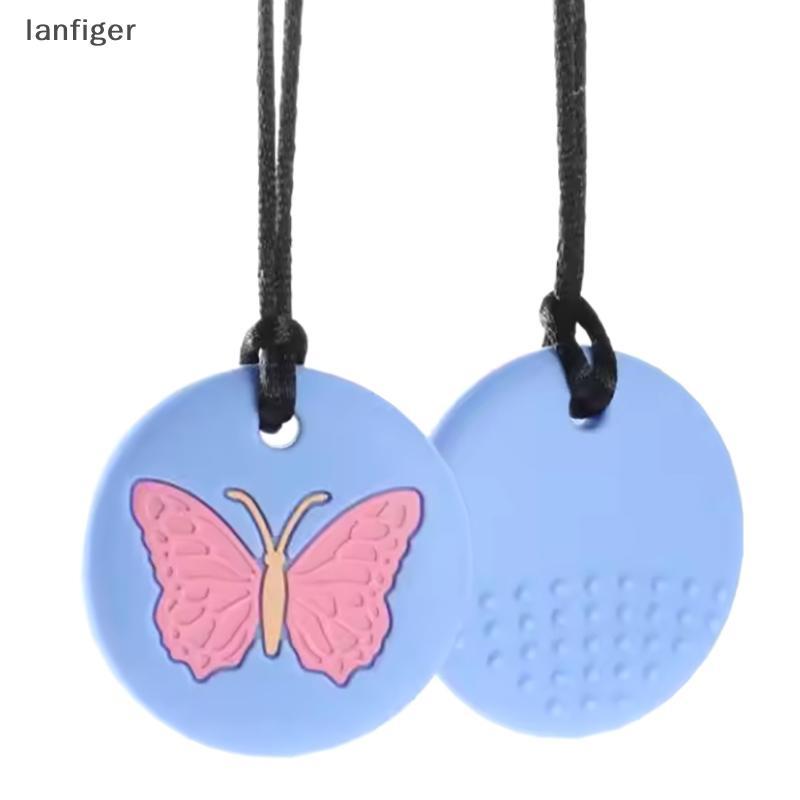 Mastigável Nelace Forma De Borboleta Autismo Tdah Mordendo Sensorial Criança Silicone Mordedor Mastigar Brinquedo Crianç